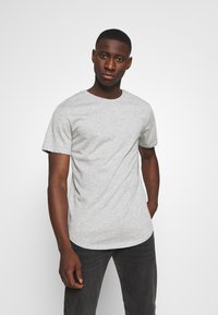 Only & Sons ONSMATT LONGY TEE 3 PACK - T-shirt básica - light grey melange/white gray/black