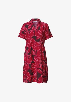 Street One, KNIELANGES KLEID MIT KURZARM UND PRINT - Jurk - salsa red