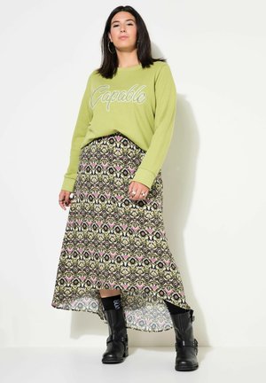 IKAT-INSPIRED PRINTED - Maksihame - palm green