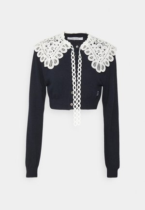 LACE COLLAR CROPPED - Neuletakki - dark blue