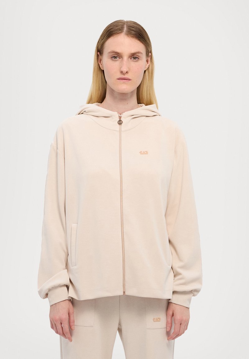 EA7 Emporio Armani Hoodie white sand/off-white
