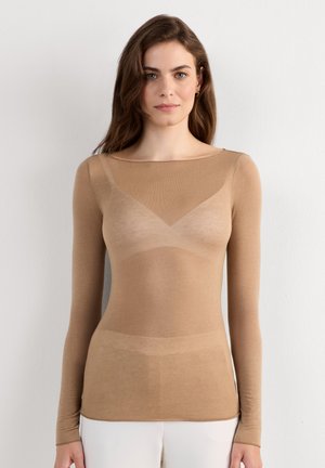 Intimissimi, ULTRALIGHT BOAT NECK - Langærmet T-shirt - brown