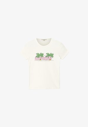 AllSaints, TROPPO STEVIE TEE . - Camiseta estampada - chalk white