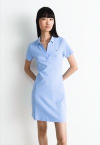 Tommy Hilfiger SLIM OPEN DRESS - Dnevna haljina - vessel blue