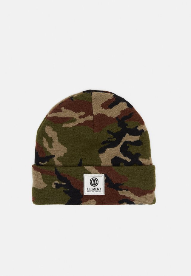 DUSK BEANIE BOY - Huer - dark green/brown