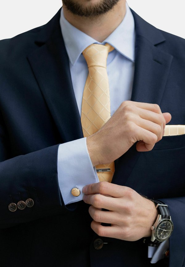 SET - Einstecktuch - beige