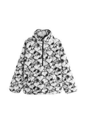 Next, REGULAR FIT - HALF ZIP BORG FLEECE - Fleecetrøjer - cream snoopy