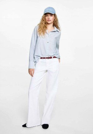 Button-down blouse - light blue