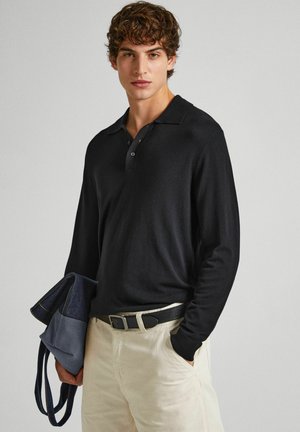 Black Casual Long Sleeve Shirt 44049