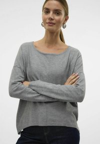 Vero Moda VMBREEZE - Pulover - medium grey melange