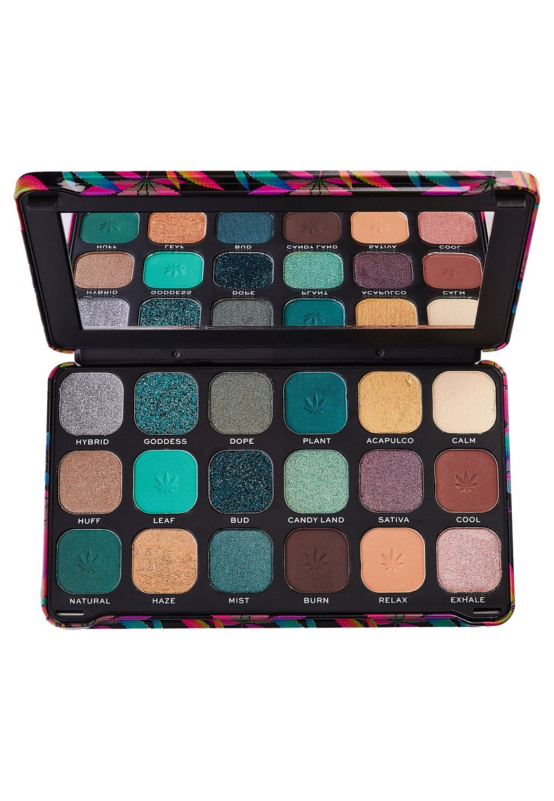 Makeup Revolution - EYESHADOW PALETTE FOREVER FLAWLESS CHILLED WITH CANNABIS SATIVA - Ögonskuggepalett - multi, Förstora