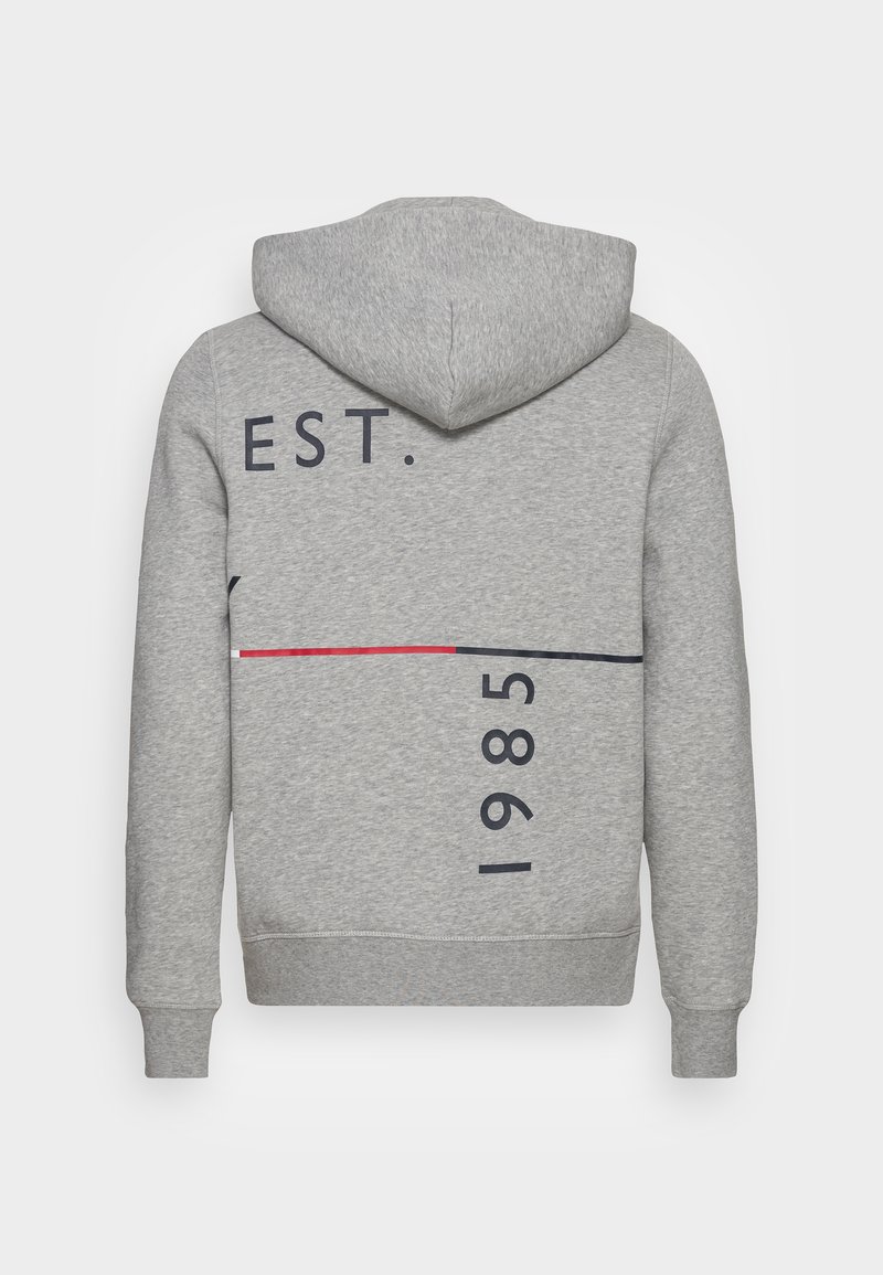 Tommy Hilfiger GRAPHIC OFF PLACEMENT HOODY - Sweatshirt - light grey  heather/light grey - Zalando.de