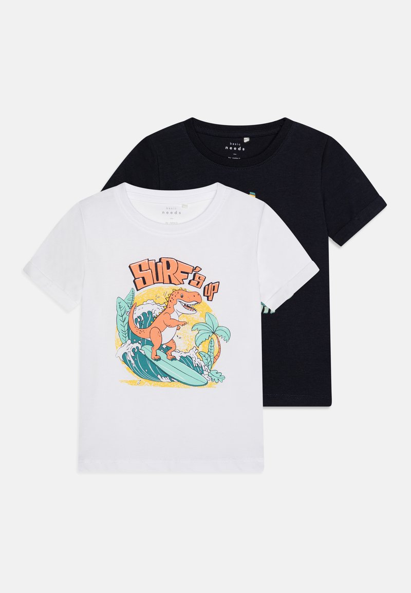 Name it NMMVUX 2 PACK - Printtipaita - bright white/packdark sapphire