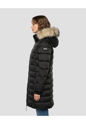 Schott HOODED PUFFER WITH  - Wintermantel - noir
