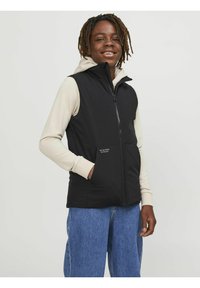 Jack & Jones Junior Strukirani kaput - black
