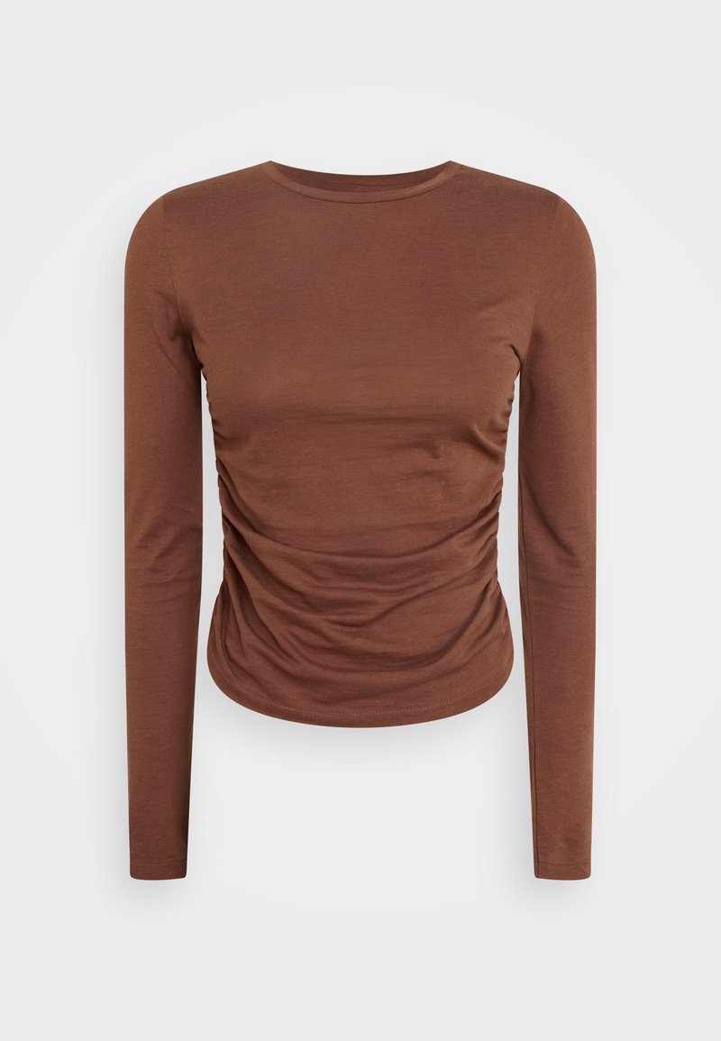 Damen T-Shirts | Noisy May NMAPRIL Langarmshirt cappuccino/braun - QK97155 Damen T-Shirts | Noisy May NMAPRIL Langarmshirt cappuccino/braun - QK97155