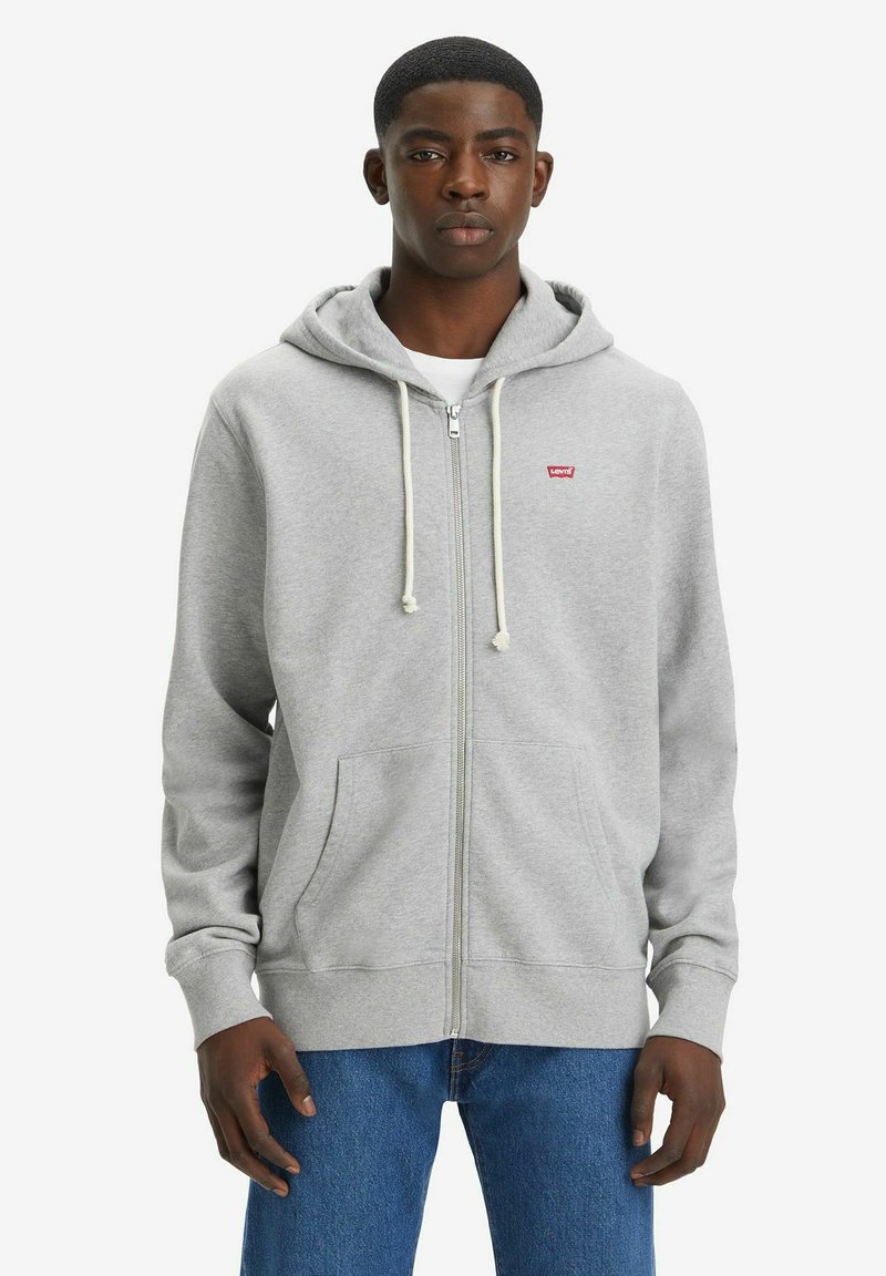 Levi's® THE ORIGINAL - Sweater met rits - charcoal heather xx