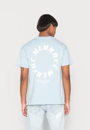 MENNACE CIRCULAR LOGO PRINT UNISEX - Printtipaita - light blue
