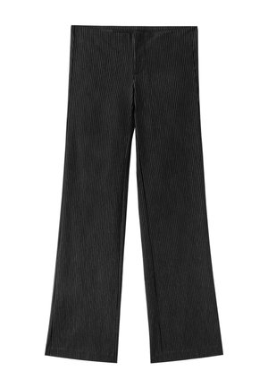 Stradivarius, BENGALINE BELL BOTTOM TROUSERS - Pantalon classique - black