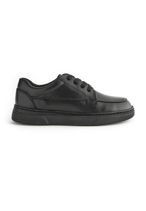 LEATHER LACE-UP SCHOOL SHOES - Veterschoenen - black