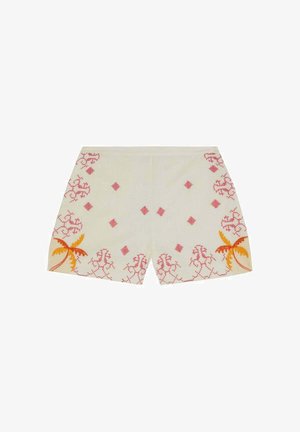 Scalpers, SCALPERS ETNIC BRODIE SHORT - Shorts - ecru