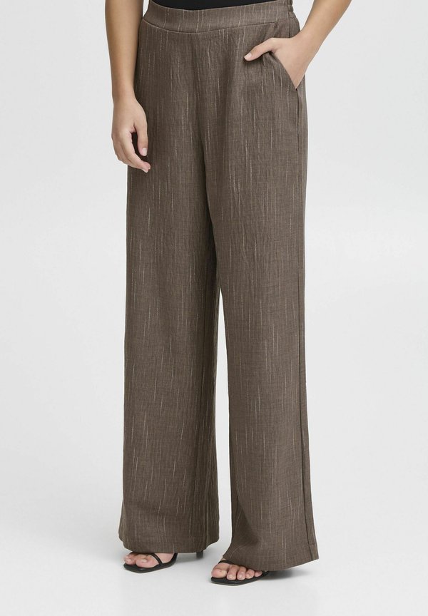 IXREMI - Trousers - teak w pinst