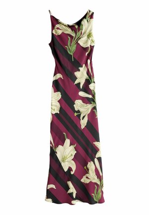 REGULAR FIT KEW COLLECTION - Maksikleit - purple black stripe floral