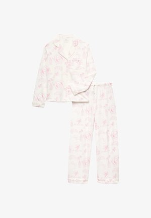 Marks & Spencer, COTTON MODAL BRUNCH CLUB PRINT PYJAMAS (6-16 YRS).. - Nattøj sæt - ecru