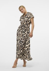 Vero Moda VMNEWHALLIE TIE DRESS - Marškininė suknelė - birch
