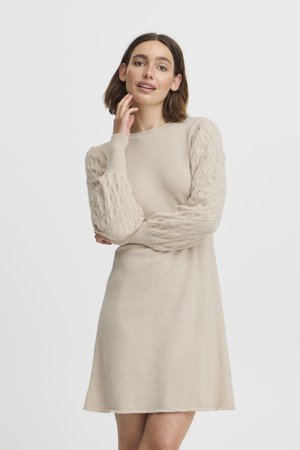 b.young, BYNONINA RIB - Robe pull - cement melange