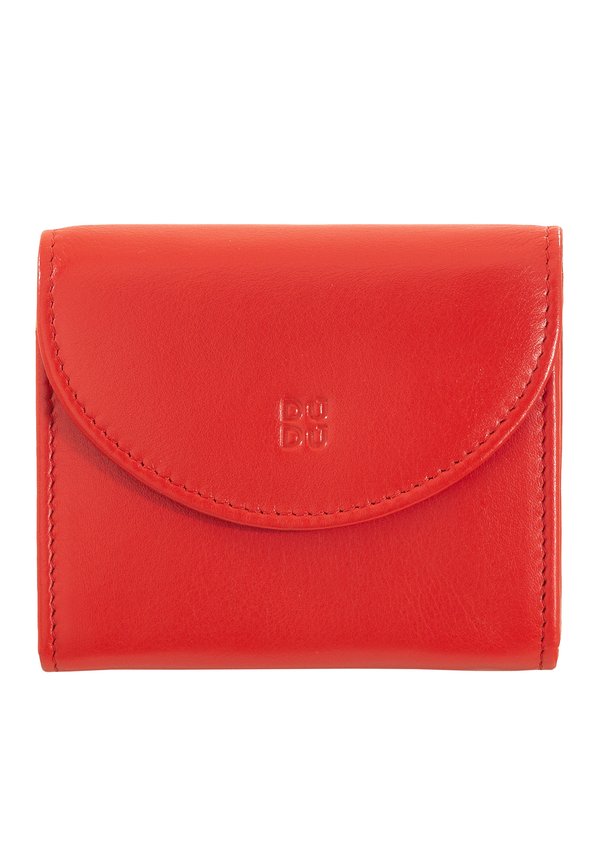 MINI IN VERA CON  ZIP CHIUSURA A BOTTONE  COMPATTO - Geldbörse - rosso fiamma