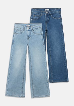 NKFROSE 2 PACK - Jean flare - light blue denim/medium blue denim