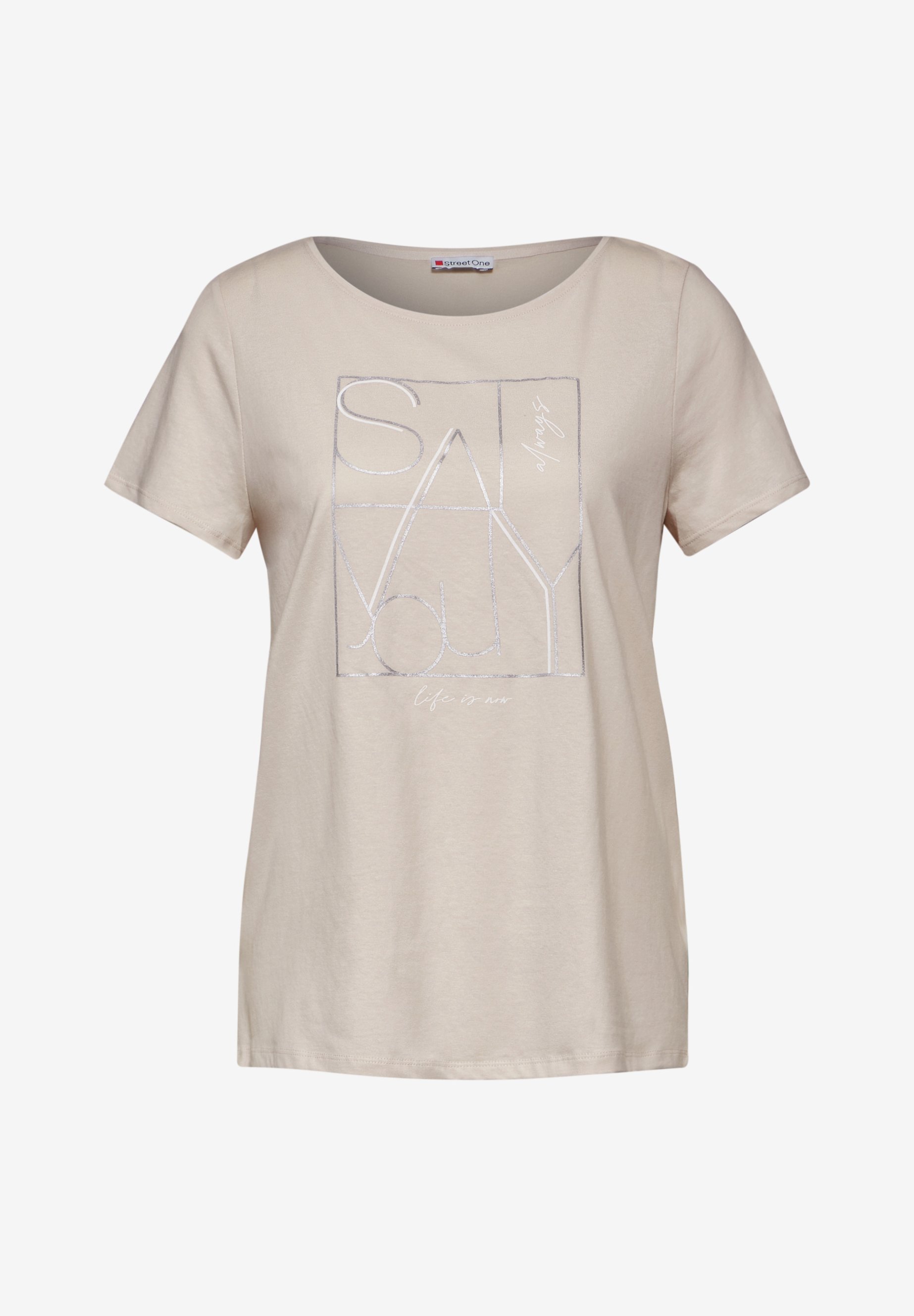 Street One T-Shirt Donna – Morbida Con Retro Increspato E Tasca Sul Petto – Stile Casual Femminile