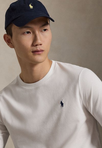 Polo Ralph Lauren CUSTOM SLIM JERSEY LONG-SLEEVE T-SHIRT - Hosszú ujjú felső - white