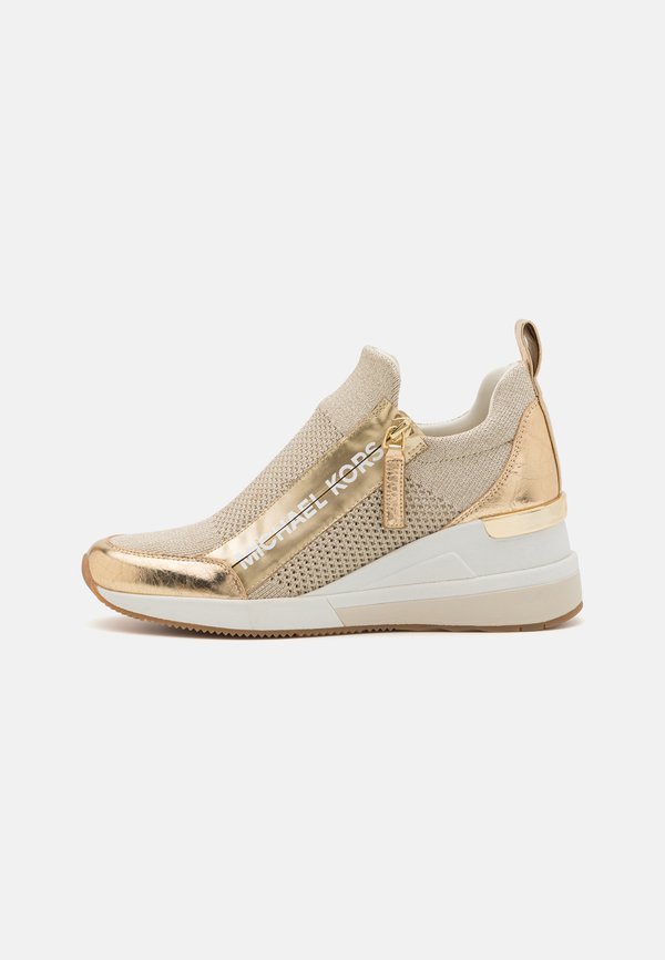 WILLIS WEDGE TRAINER - Trainers - pale gold