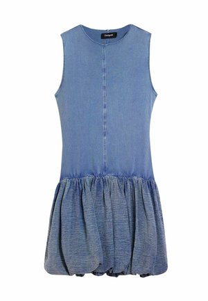 Desigual SLEEVELESS FLARED - Jeanskleid - blue