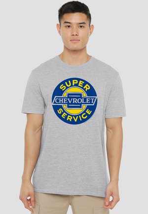 CHEVROLET CHEVY SUPER SERVICE - Print T-shirt - mottled grey