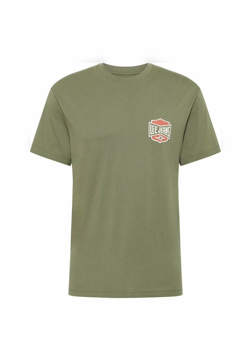 Lee T-shirt print olijfgroen