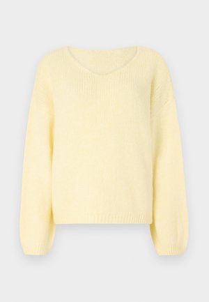 JDY JDYDINEA REVERSIBLE - Neule - pastel yellow