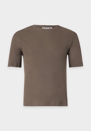 Weekday, CLASSIC - T-shirt basic - charcoal