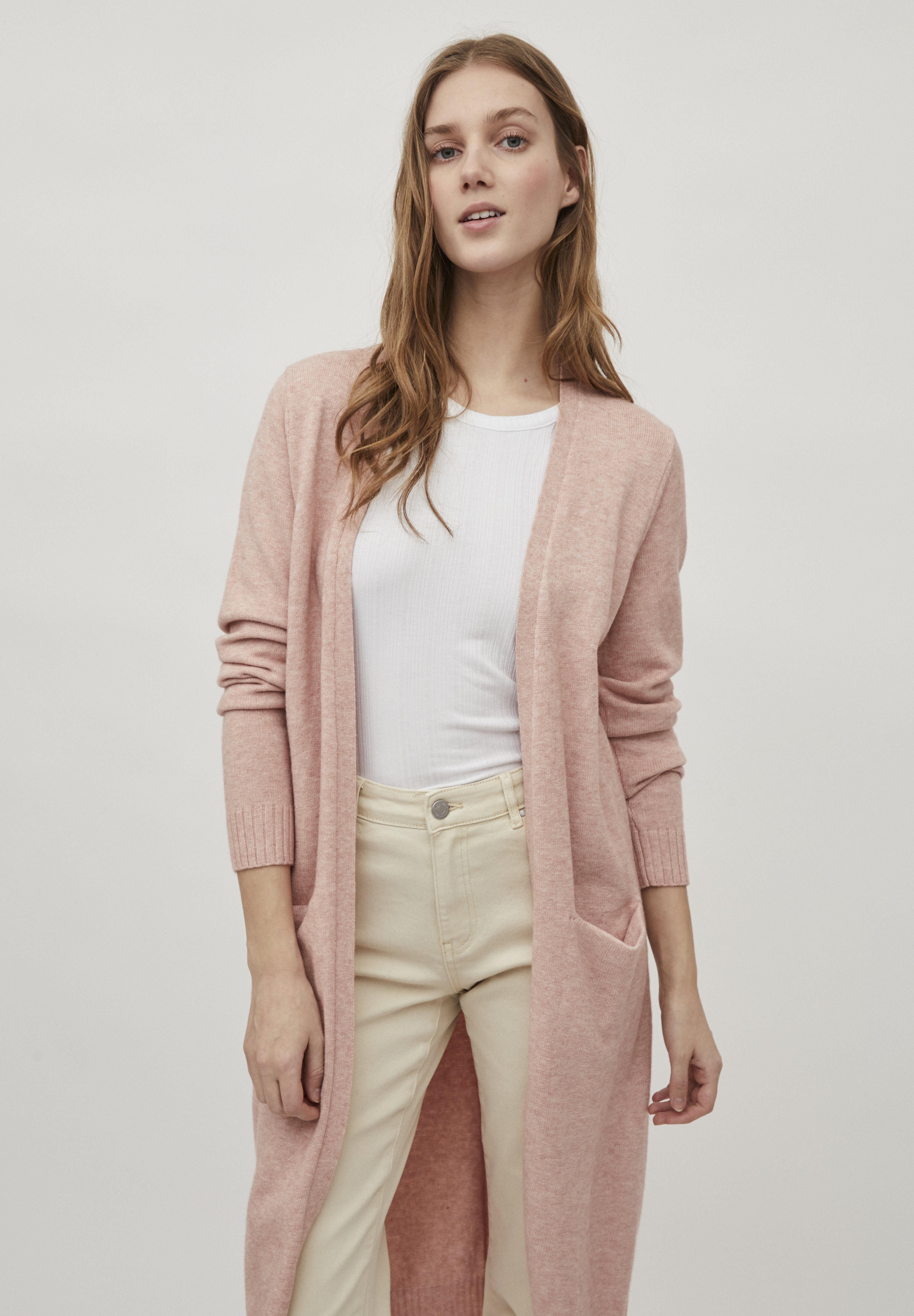 Vila VIRIL LONG - Vest - misty rose 