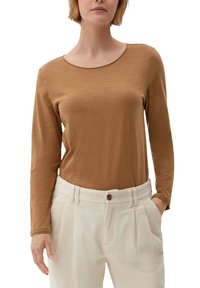 s.Oliver LANGARM - Langarmshirt - brown