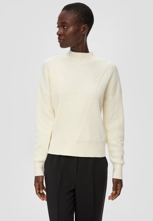 s.Oliver BLACK LABEL, MIT STRUKTURMUSTER - Trui - natur