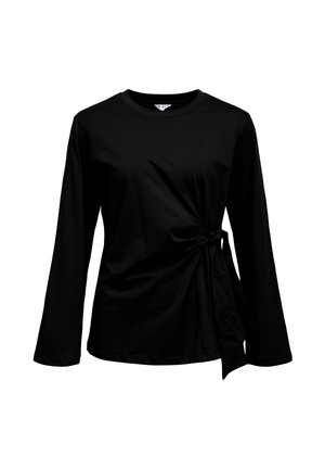 Object, BLOUSE TIE KNOT - Langærmet T-shirt - black
