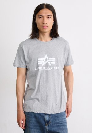 2 PACK - Printtipaita - grey heat rep blue