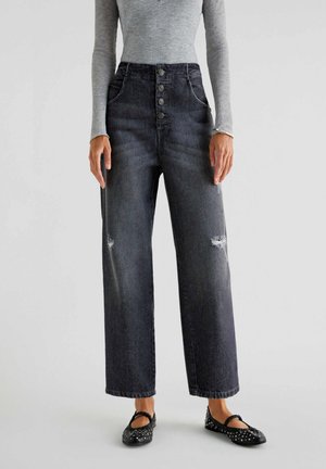 Straight leg -farkut - dark grey