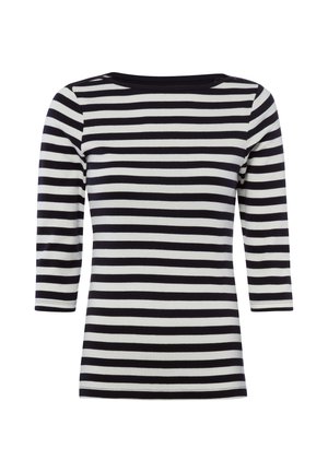 brookshire, BROOKSHIRE T-SHIRT - Long sleeved top - marine weiß