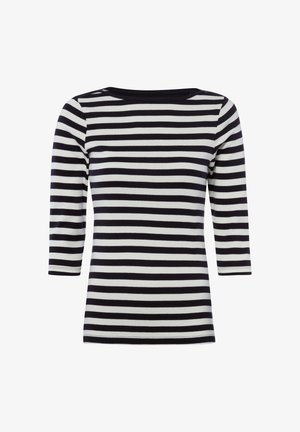 brookshire, BROOKSHIRE T-SHIRT - Langarmshirt - marine weiß