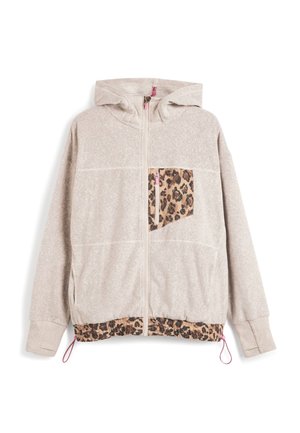 Sweat zippé - mottled beige