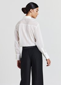 Calliope JACQUARD A RIGHE - Camicia - bianco lana